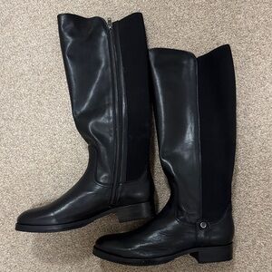 FRYE NWOT Women's Black Boots- Madison Gore Inside Zip Size 10